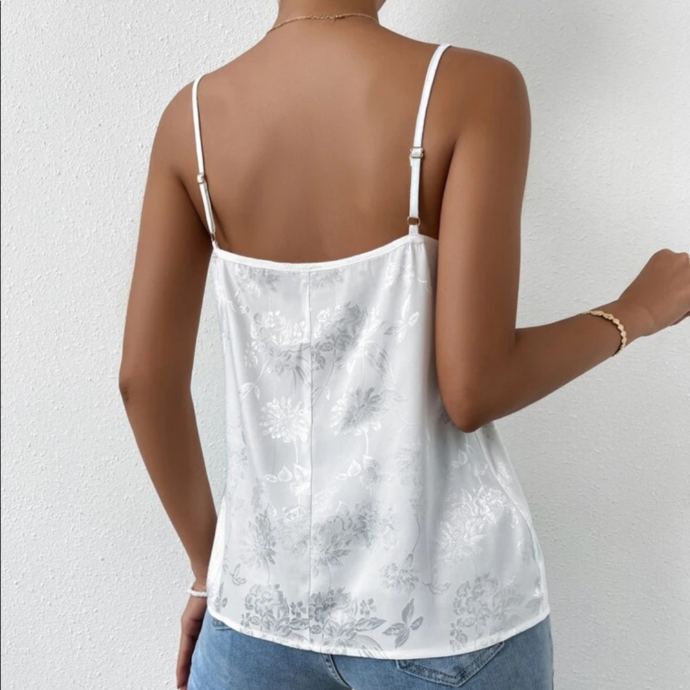 Boho satin lace detail blouse - Picture 6 of 16